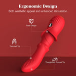 Powerful G Spot Vibrator, Led Display Adult Toy Dildo With 9 Come-Hither & Vibrating & Up-Down Sliding Modes, Silicone Finger Vibrators For Women Clitoral Anal Stimulation (Placit)