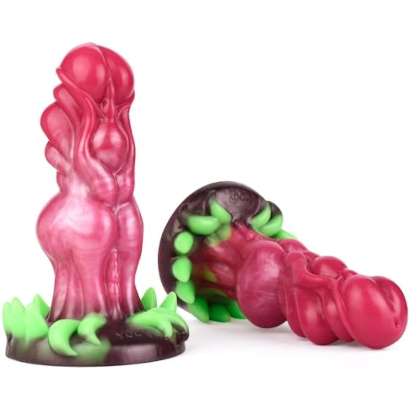 Glowing Suction Base Dragon Silicone Dildo Monster Dildo Anal Plug Fantasy Alien Silicone Made