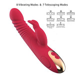 G Spot Dildo Vibrator Adult Female Sex Toys Realistic Silicone Dildos Classic Vibrators with 8 Powerful Modes Red