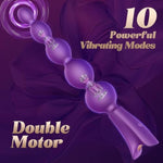 Vibrating Butt Plug Anal Beads - Anal Toys Sex Toys, Anal Vibrators Men Prostate Massager Wand Sex Novelties, G Spot Dildo Sexual Pleasure Tools For Women, Adult Toys Vibrater For Couples (Purple)