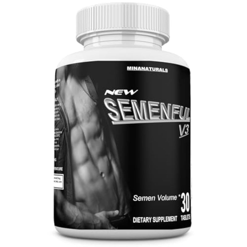 Semenful-V3 Semen Volumizer. Climax Enhancer For Male And Female. Cum Volume Enhancement. Helps Increase Sperm Volume To Achieve Extreme Arousals. 30 Tablets
