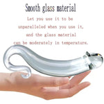 Crystal Glass Pleasure Wand Dildo Penis,Glass Dildo Anal Butt Plug Crystal Glass Dildo Anal Plugs With Pellets Prostate Massager Anal Beads Crystal Dildo Anal Sex Toy For Men Women
