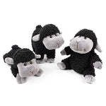 Sheep Stuffed Animal Lamb Plush Decorations 3Pcs (Sitting, Standing, Kneeling) Black Sheep Toys Gift For Kids Little Girl/Boy