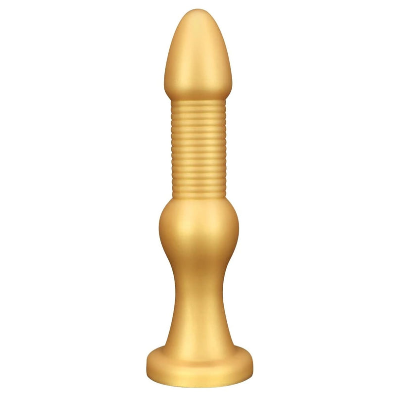 Super Long Anal Beads,Liquid Silicone Screw Thread Butt Plug Strong Suction Cup Long Anal Plug Prostate Massage Anal Trainer Dildo Anal Toy For Man Woman And Couples G-Spot (S)