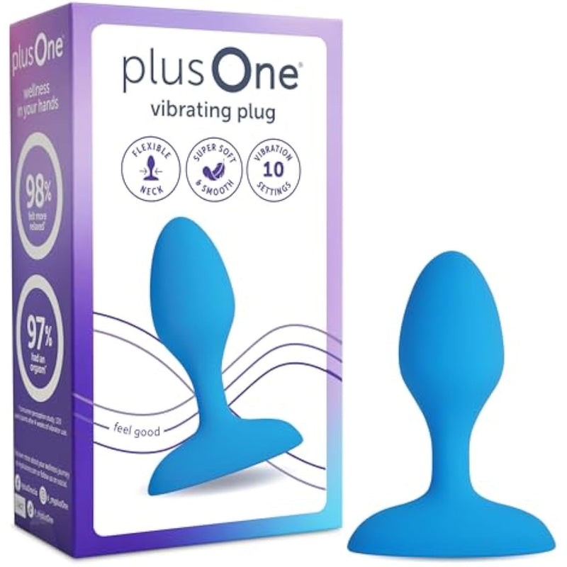 Vibrating Plug, 10 Vibration Settings, Made Of Body-Safe Silicone For Comfort, Fully Waterproof, And Rechargeable