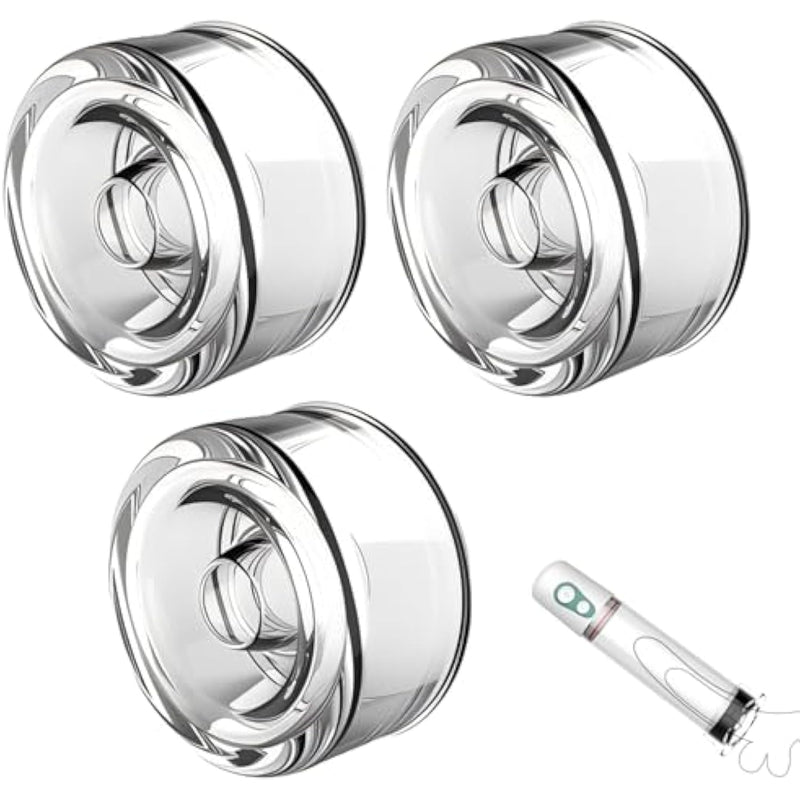 Silicone Penis Pump Sleeves For Electric Or Manual Pump Universal Male Penis Pump Cover Set Enhancement Male Masturbator Accessories Pump Sleeve Men Soft Replacement Rings 3 Pcs