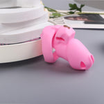 Pink Chastity Cage Male Black Chastity Devices Lock Design Small Chastity Cage Male Penis Cage Cock Cage Bdsm Toys For Couples Sex (Pink-Short)