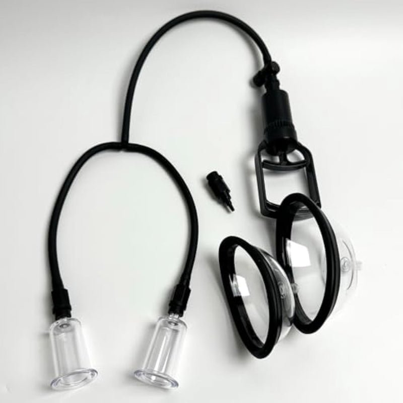 Women Sex Toys Manual Nipple Suckers Vagina Pump Clit Pump For Female Enhances Sexual Pleasure Adult Sex Toys Games Nipple Clitoral Stimulator Include 2 Pussy Cups & 2 Nipple Cups