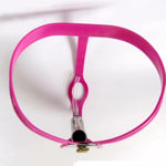 Chastity Belt Black Male Penis Cage Pink Stainless Steel Heart Shape Lockable Adjustable Bdsm Slave Bondage Restraints Kits (Pink, 60-90Cm)