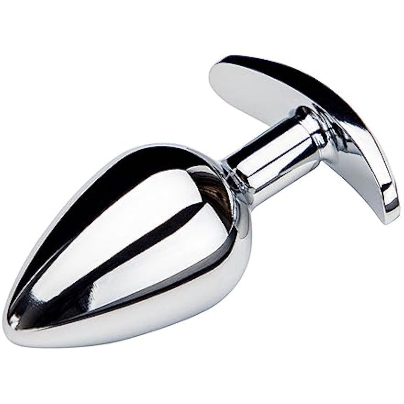 Male Sex Toys Bullet Head Metal Anal Plug Anchor Luxury Jewelry Base Butt Plug For Couple Pleasure