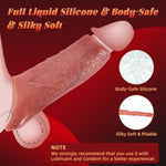 Realistic Penis Sleeve Extender Sex Toys For Men, Reusable Liquid Silicone Cock Sleeve Extension With Penis Ring Male Sex Toy, Pennis Extender Adult Sex Toys & Games Cockring