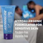 Astroglide Water Based Lube (3oz) and Liquid Personal Lubricant (2.5oz) Bundle, Ultra Gentle Gel and Long Lasting Pleasure Personal Lubes, Condom Compatible