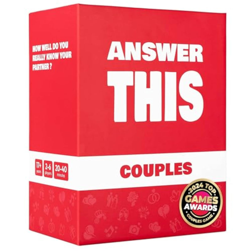 Answer This - Do You Really Know Your Partner - Couples Game For Adults - 150 Fun & Interactive Conversation Cards For Date Night, Game Night Or Valentines – Great Anniversary Or Engagement Gift