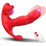 Thrusting Dildo, Rose Sex Toy Vibrator With Remote, Vibrator Wand Stimulation G Spot Clitoral And Nipples With 9 Vibration And 9 Thrusting Modes, Sexual Pleasure Tools For Women, Adult Toys For Female