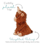 Highland Cow - Microwavable & Weighted Plush Stuffed Animal - Heated Plushie For Warmth - Cute, Soft, Cozy Toy For Adults & Children (Boys, Girls, & Toddlers) By Warm Pals
