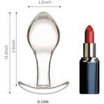 2 Pcs Glass Anal Plug (2.8"+3.2")