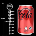Penis Plug Metal Urethral Sound With Claspable O-Ring And Progressive Multi Beads Adult Sex Toys For Men Urethral Masturbation Training (S)