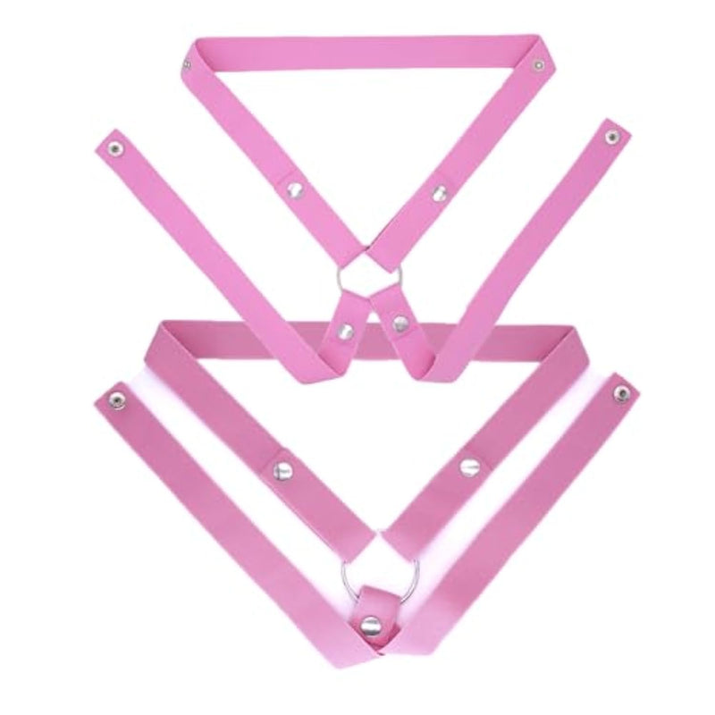 2Pcs Male Chastity Belt Chastity Cage Strap For Men Chasity Belts Chastity Devices Support Strap Chastity Harness Sex Restraints Furniture Toys (Pink)