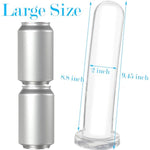 Large Butt Plug Trainer,Huge 9.45" Clear Crystal Anal Dildo,Massive Dildo For Vaginal Prostate Stimulation,Adult Sex Toys With Suction Cup For Women/Men/Advanced