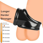 Cock Penis Rings Set Silicone Sex Toys Cock Sexual Stimulation Device For Penis Erection Enhancing Long Lasting Stronger Strechy Adult Sex Toys For Men Or Couples Pleasure(Black)