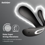 Top Secret+ Connect App Vibrator Sex Toy | Adult Toys For Women | Wearable Vibrator | Vibrating Sexual Pleasure Device | Stimulation Vibrators | Woman Sextoy (Black)