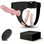 All 3 Vibrating Wearable Canine/Dog Knot Remote Control Strap-On Realistic Dildos With 10-Mode Vibrations, Strap-On Penis With Adjustable Belt, Anal Dildos Sex Toys For Women