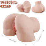 Male Masturbator, Sex Doll Butt Sex Toys For Men Buttock Hip With Textured Vaginal Anal 2 In 1 Female 3D Adult Sex Toy Pocket Pussy Ass Stroker-Sxm