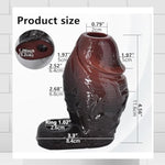Thicker Wide Hollow Penis Sleeve Cuff,Silicone Soft Men Penis Extender With Cock Ring,Black Elastic Penis Enlarge Prolong Pump, Adult Men Strap On Sex Toy For Couples Fun (S Size)