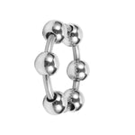 Male Penis Cock Ring Smooth Ring Delay Ring Stainless Steel Penis Ring Penis Training Chastity Device For Male Sexual Stimulation 6Pcs