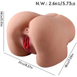Sex Doll Male Masturbator 3D Realistic Pocket Pussies Tpe Pussy Anal Sex Toys Men Masturbador Butt Adult Toy Hands Free Masturbators Real Sex Dolls Vagina Mens Life Size Torso Female Fake Ass