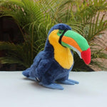 Realistic Toucan Plush - 9'' Blue Toucan Stuffed Animal - Stuffed Bird Stuffed Animals Pillow
