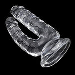 Large Double-Ended Dildo Realistic Penis G-Spot Massage Anal Plug With Suction Cup Vaginal Anal Stimulate For Lesbian Female Masturbation