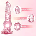 9.4In Monster Dildo Pink,Fantasy Tentacle Knot Dildo With Big Knot And Strong Suction Cup, Adult Sex Toys For Women Men Gay