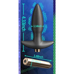 Anal Plug Vibrator - Silicone Butt Plug Dilator - 16 Frequency Vibration - Usb Charging - 6.14 X 2.51 Inch Prostate Sex Toy For Women Men Masturbation (S)