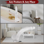Big Dildo, 11.61 Inch Clear Dildos Lifelike Skin-Touching Feeling, Soft Dildo With Strong Suction Cup, Big Size G-Spot Penis Sex Toys For Advanced Women And Men Players