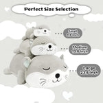 Weighted Otter Stuffed Animals, Cute Weighted Otter Plush, Soft Stuffed Weighted Plushie Birthday For Kids & Adults(9.8" 0.8Lbs)