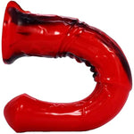 Multi Color Soft Flexible Animal Artificial Horse Dildo Silicone Dildo Toy Adult Sex Toy For Women With Suction (Red+Black)
