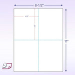200 White Postcards, 4.25 x 5.5 Inch, Micro-Perforated for Laser & Inkjet Printers