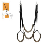 Leopard Print Fitness Door Swing For Couples - Adjustable Sex Swing Indoor Portable Swing (300Lbs) (Gold)