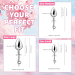 Metal Anal Plugs, 3 Pack Of Pig Tail Butt Plug Anal Trainer Kit For Beginners Prostate Massage Sex Toy Stimulation Adult Sex Toys For Women And Men