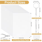 161 Pcs Shrink Paper Keychain Kit,30 Shrink Plastic Sheets for Kids