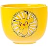 Pokemon Pikachu Electric Ceramic Ramen Noodle Rice Bowl with Chopsticks and Spoon, Microwave Safe, 20 Ounces