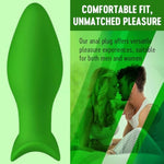 F-35R Rattler T Plug - Featuring A Rattler Ball For Butt Anal - Erotic Anal Stimulation - Adult Toys For Men & Women - Premium Silicone Plug - Green