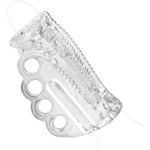 Portable Male Masturbator Adult Sex Toys Pocket Pussy Stroker, Blowjob Sex Toys For Men Masturbation With Gripable 4 Finger Holes, Open Ended Penis Trainer Massager Sleeve For Men Oral Handjob