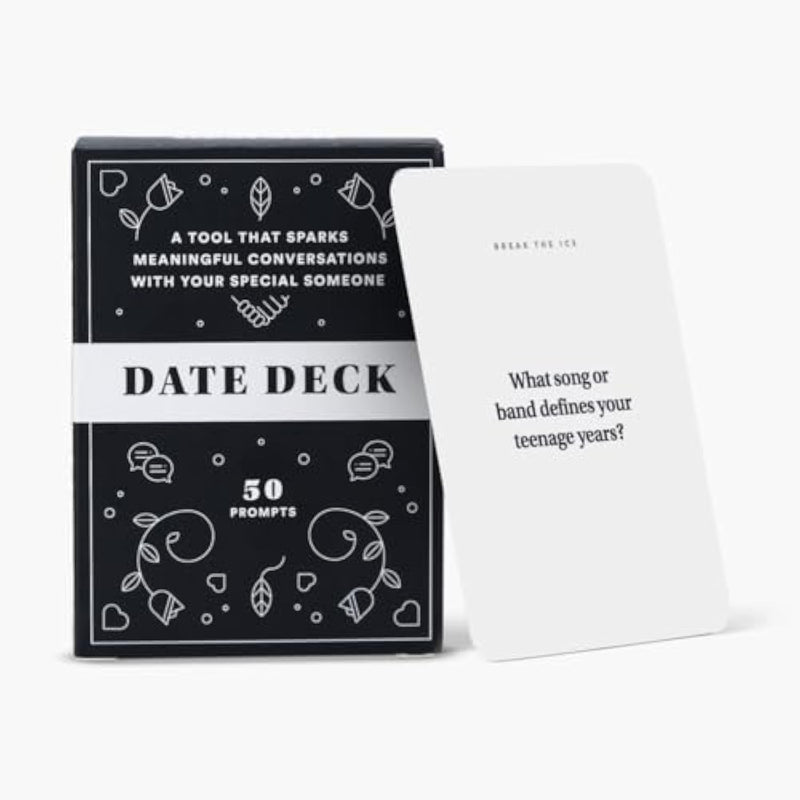 Bestself Date Deck – 50 Conversation Cards Engaging For Couples - Fun And Thought-Provoking Date Night Game - Playing Cards To Unlock Deeper Connection And Intimacy