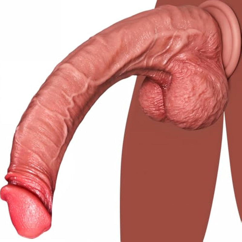 14 Inch Huge Dildo Adult Sex Toys - Lifelike Silicone Sex Toy With Strong Suction Cup For Hands-Free, Realistic Thick Big Dildos For G Spot Clit Vagina Stimulation, Anal Plug For Couples, Men, Women