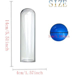Large Glass Dildo Crystal Penis,Anal Butt Plug Anal Trainer Glass Butt Plug Big Crystal Anal Plug Anal Masturbation Butt Expander Anal Trainer Toy Clear Hollow Anal Plug For Women Men(4Cm)