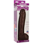 Doc Johnson Vac-U-Lock - Hung - Made of R5 PVC - 12 Inch Dildo with Massive 8.5 Inches of Girth - F-Machine and Harness Compatible - Chocolate
