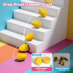 8 Colors Jumbo Egg Crayons for Toddlers Ages 1-3, Washable Easy-Grip Art Supplies