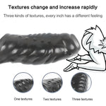 Soft Silicone Penis Sleeve Shaft Sleeve Extended Sleeve Delay Cock Rings Shaft Ring Penis Erotic For Men (A)